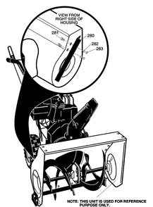 Drift Cutter Assembly Diagram and Parts List for 631128X31B 2001 Briggs and Stratton Snow Blower